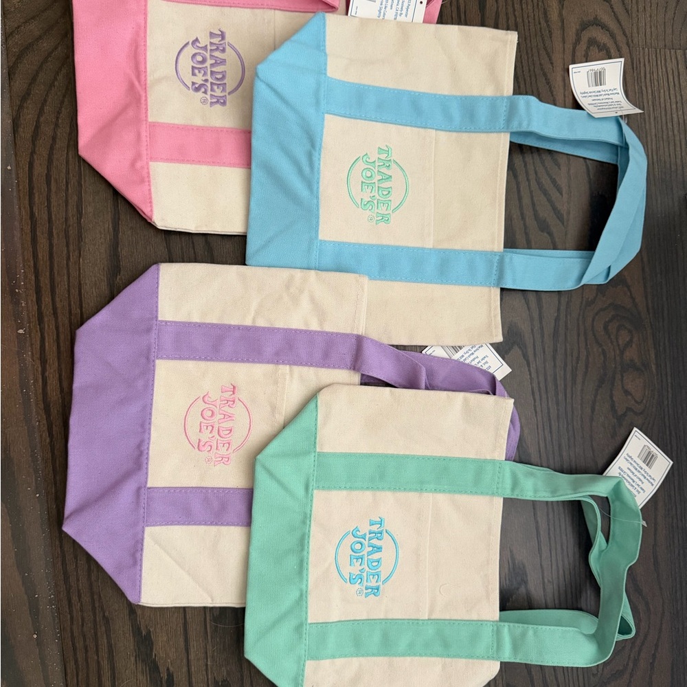 Trader Joe's Colorful Canvas Tote Bag Collection Sold out at the store